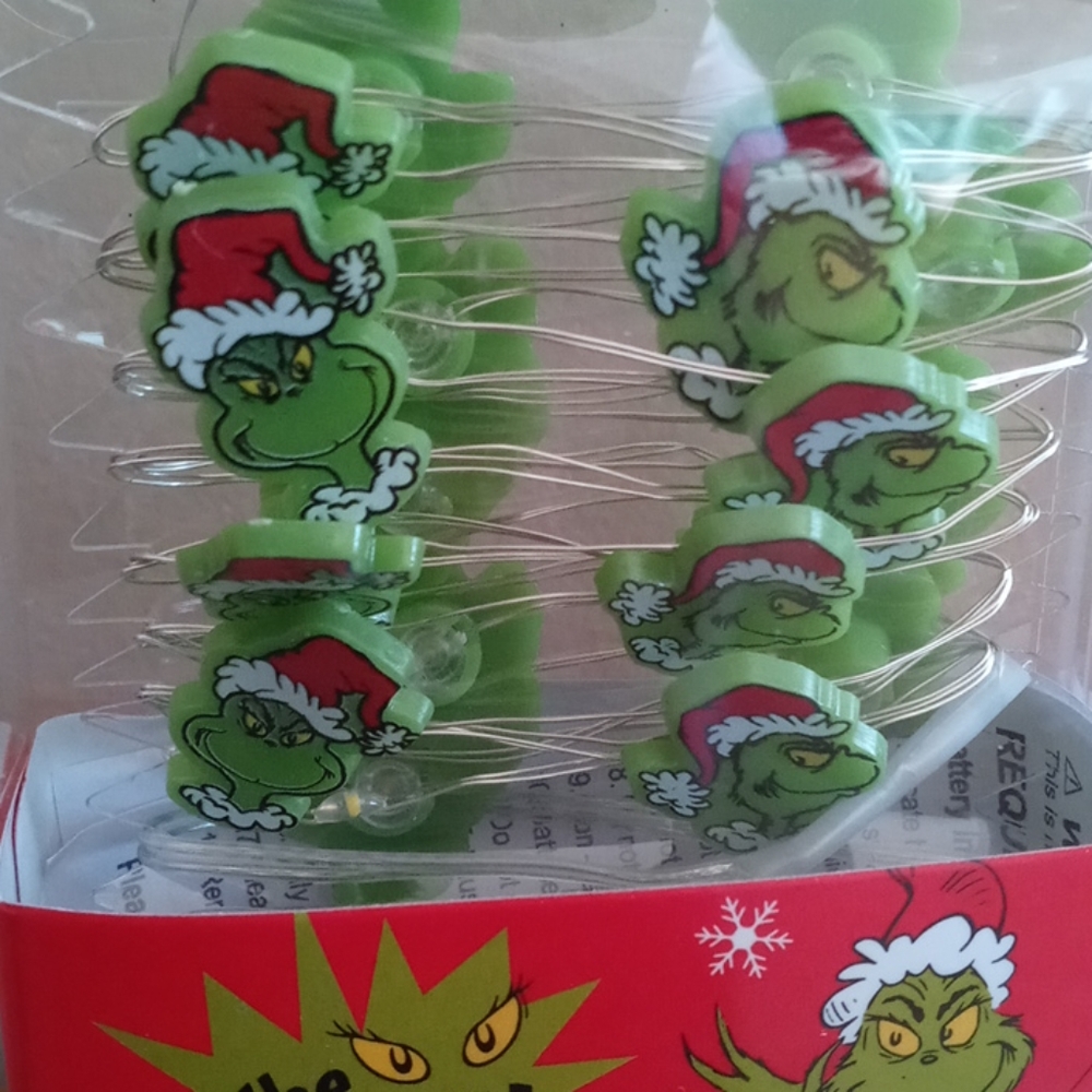 Grinch mini string lights - Picture 2 of 2